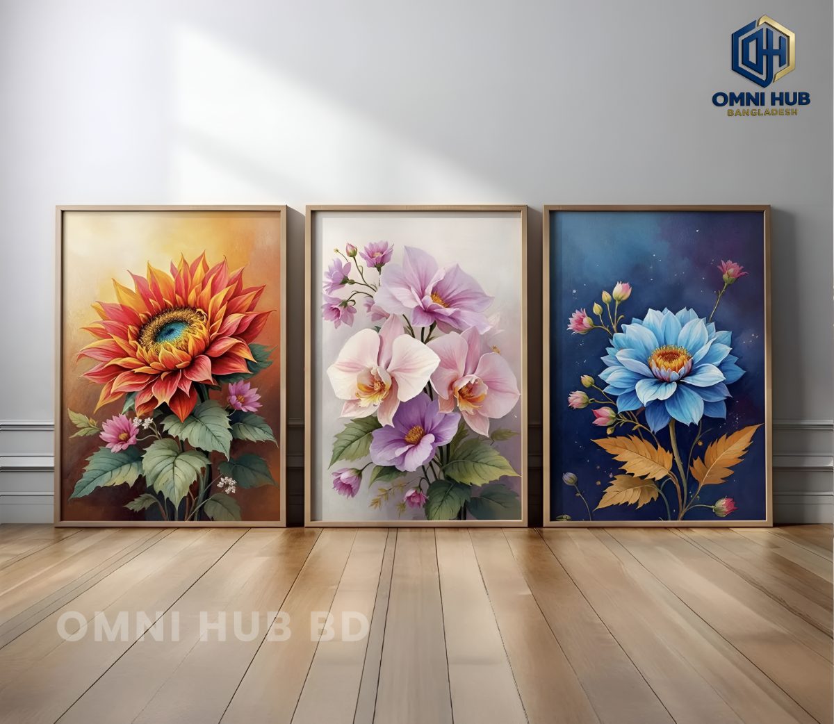 Premium Floral Wall Frame (OHB-301)