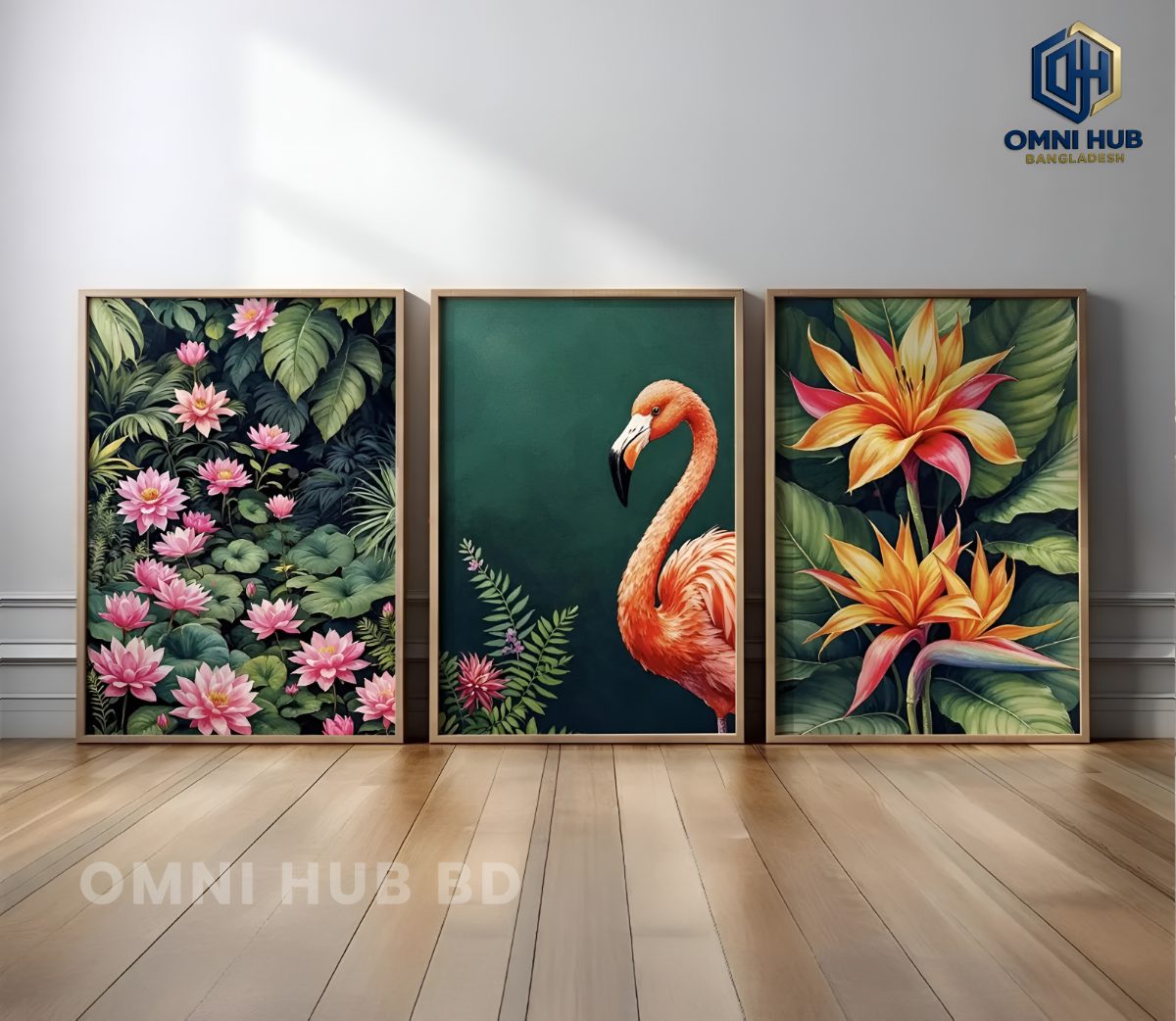 Premium Floral Wall Frame (OHB-303)