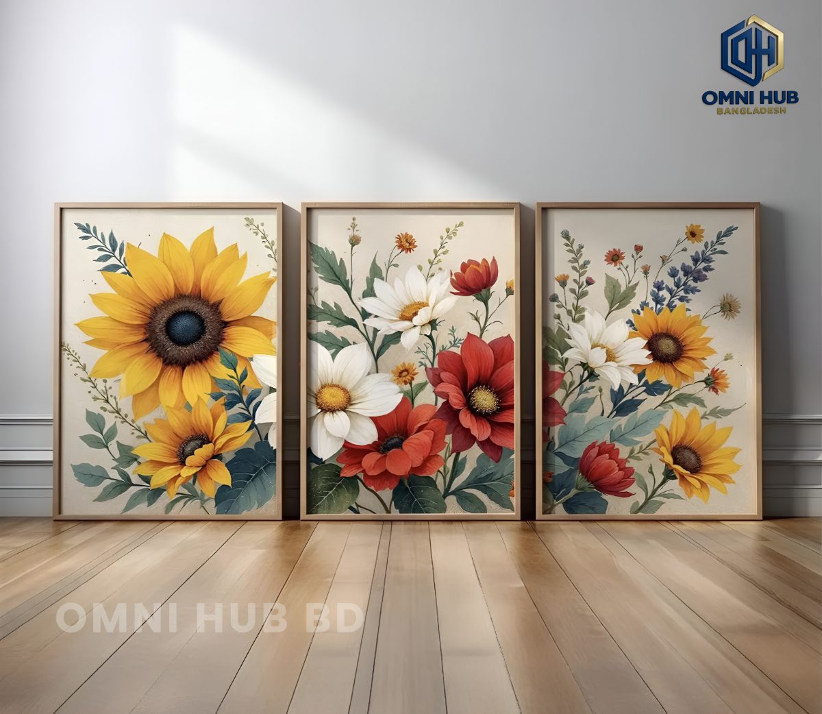 Premium Floral Wall Frame (OHB-305)