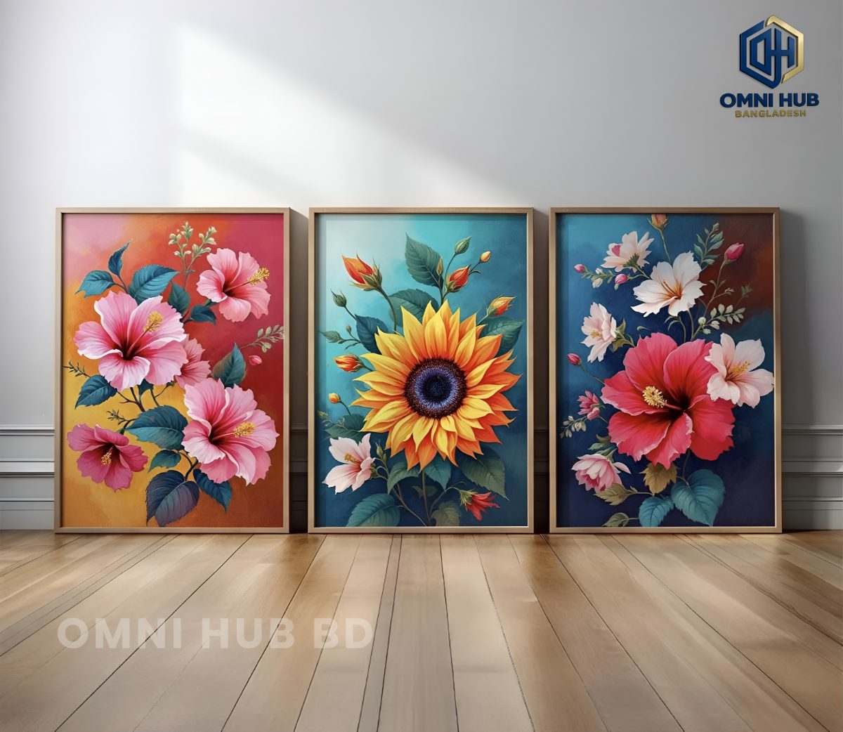 Premium Floral Wall Frame (OHB-306)