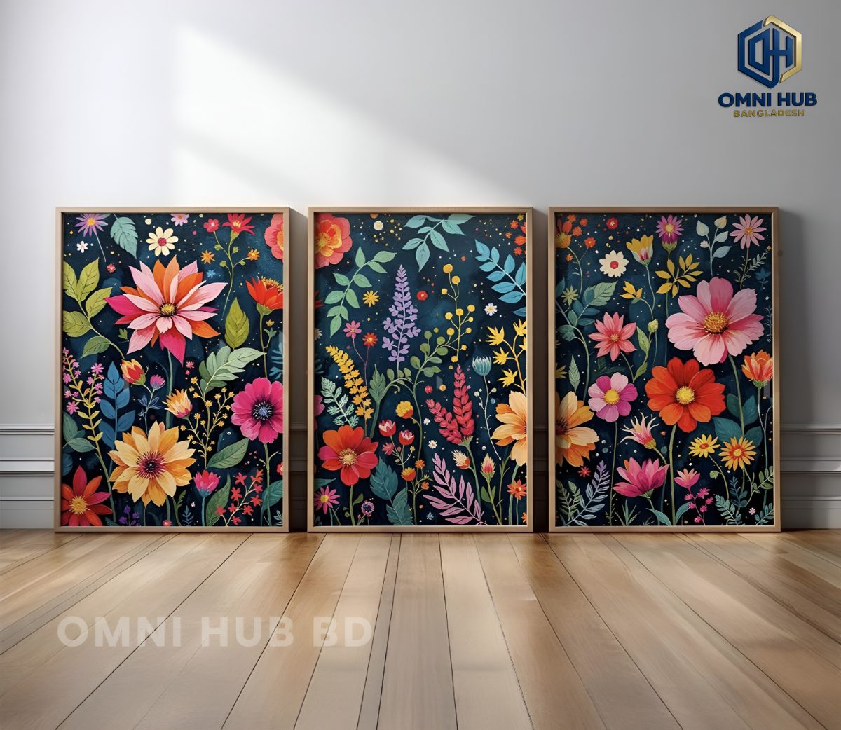 Premium Floral Wall Frame (OHB-307)