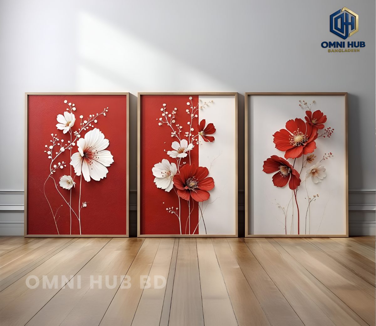 Premium Floral Wall Frame (OHB-308)