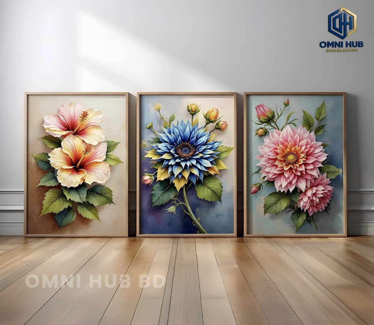 Premium Floral Wall Frame (OHB-311)