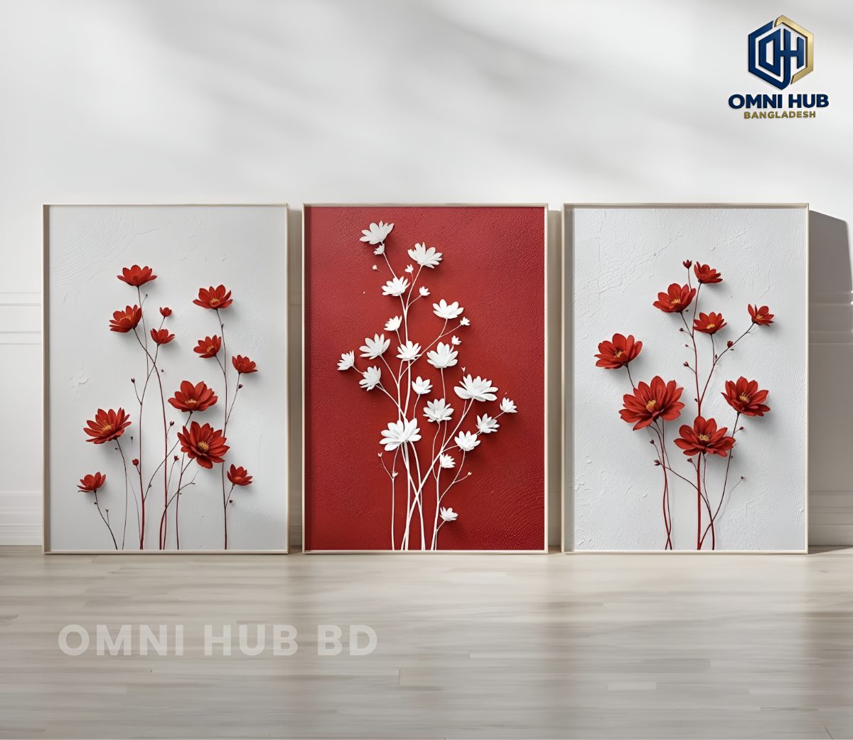Premium Floral Wall Frame (OHB-316)