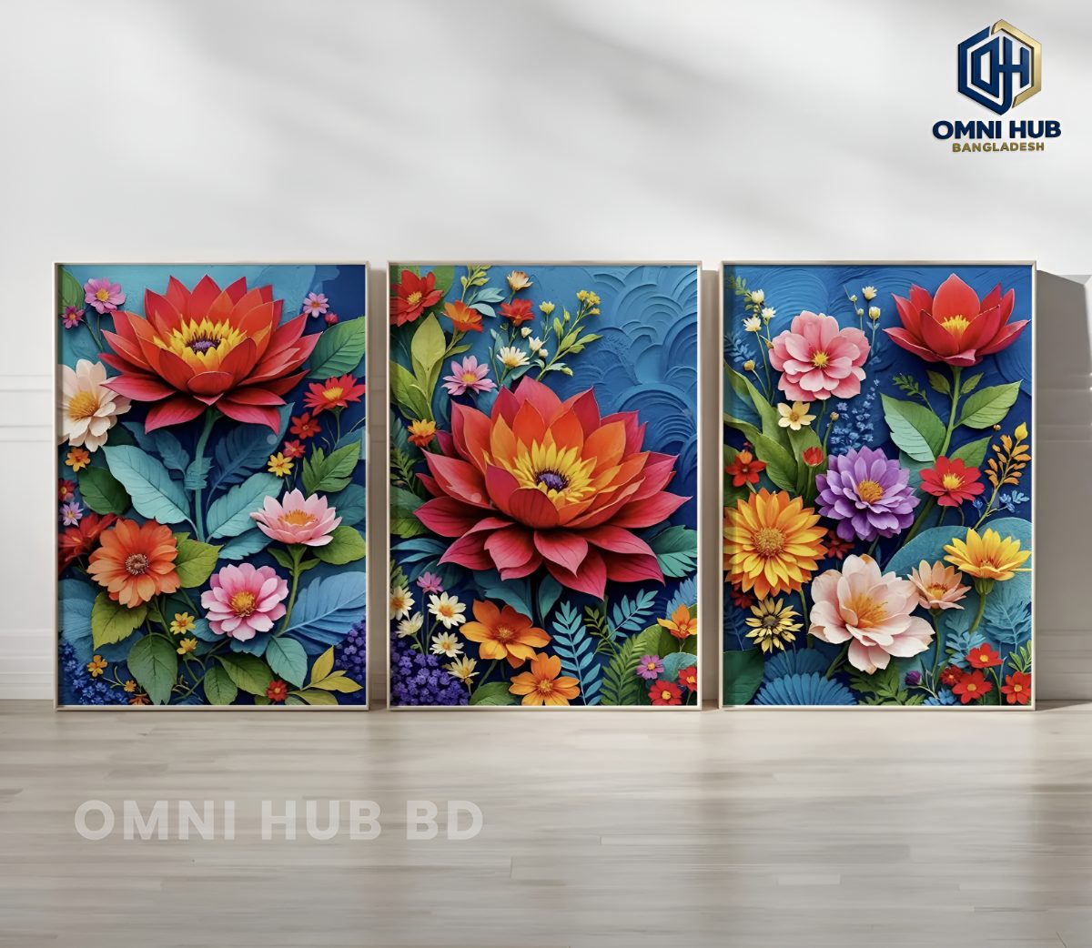 Premium Floral Wall Frame (OHB-315)