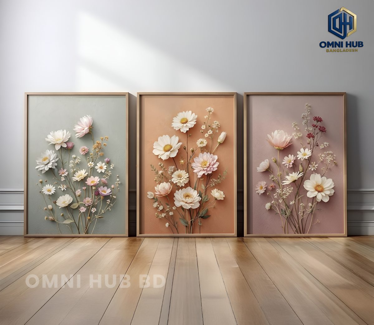 Premium Floral Wall Frame (OHB-313)