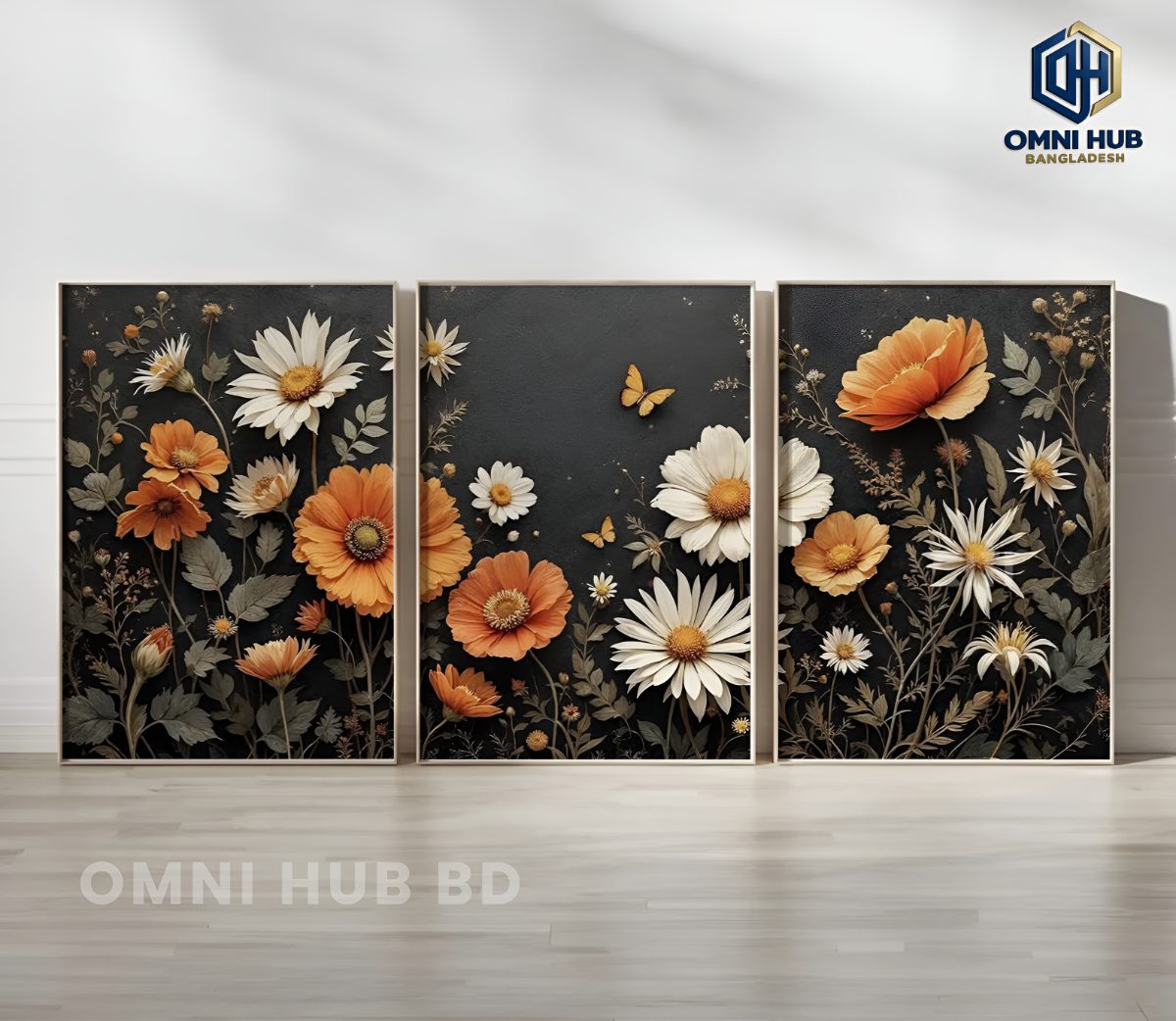 Premium Floral Wall Frame (OHB-323)