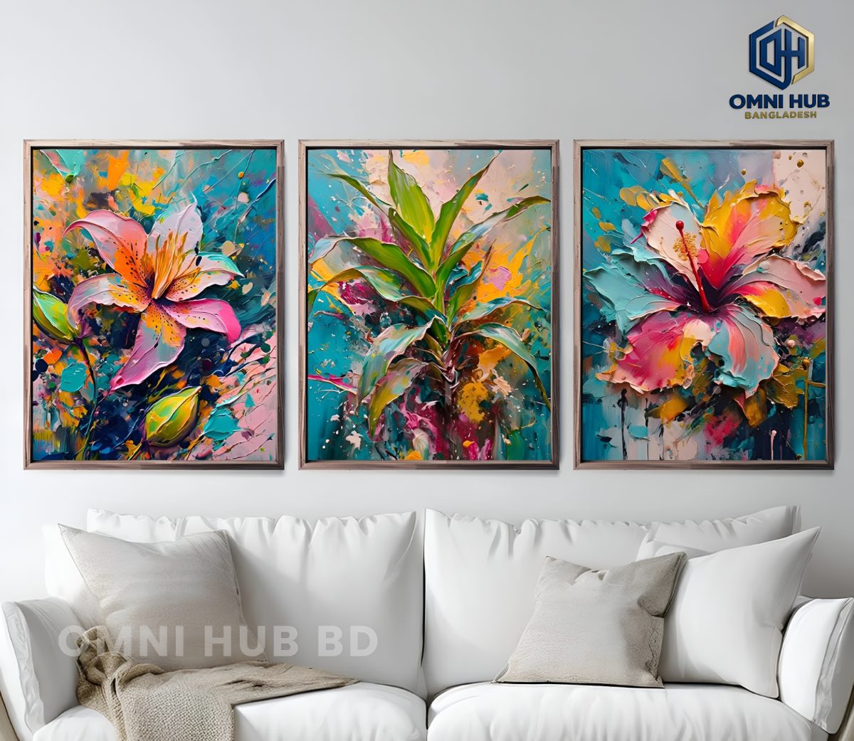 Premium Floral Wall Frame (OHB-325)