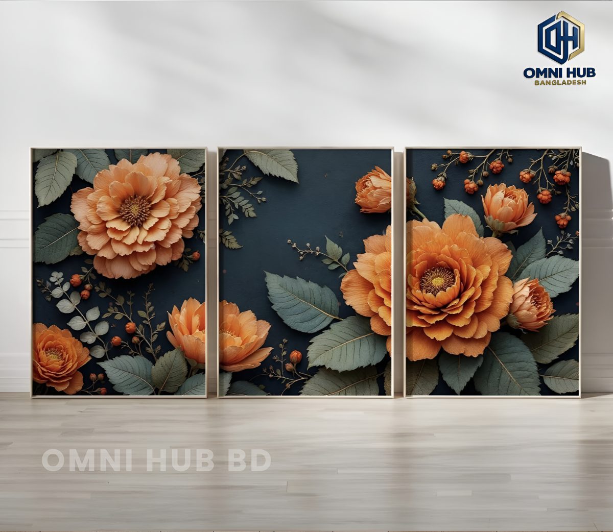 Premium Floral Wall Frame (OHB-329)