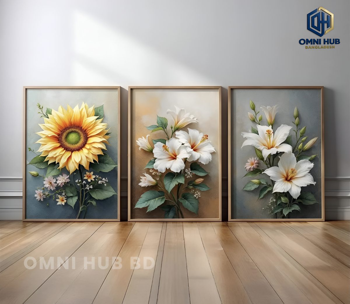 Premium Floral Wall Frame (OHB-331)