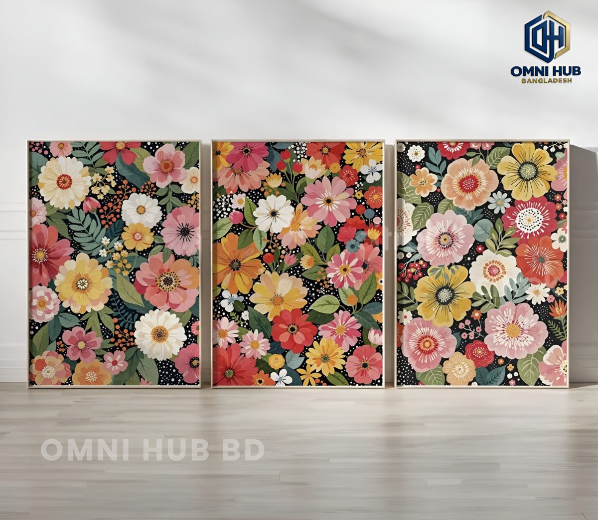Premium Floral Wall Frame (OHB-333)