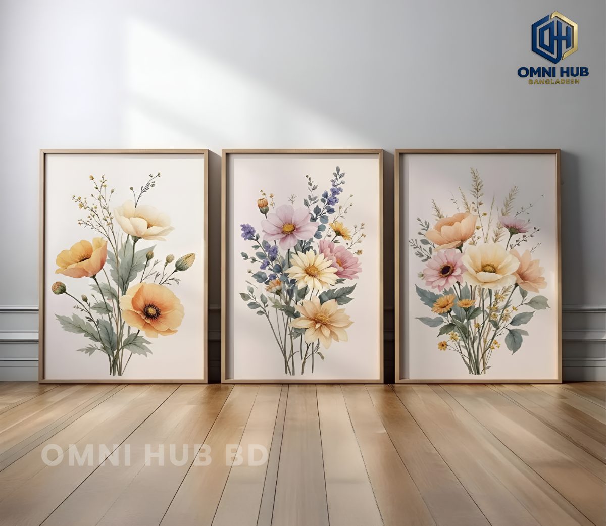 Premium Floral Wall Frame (OHB-334)