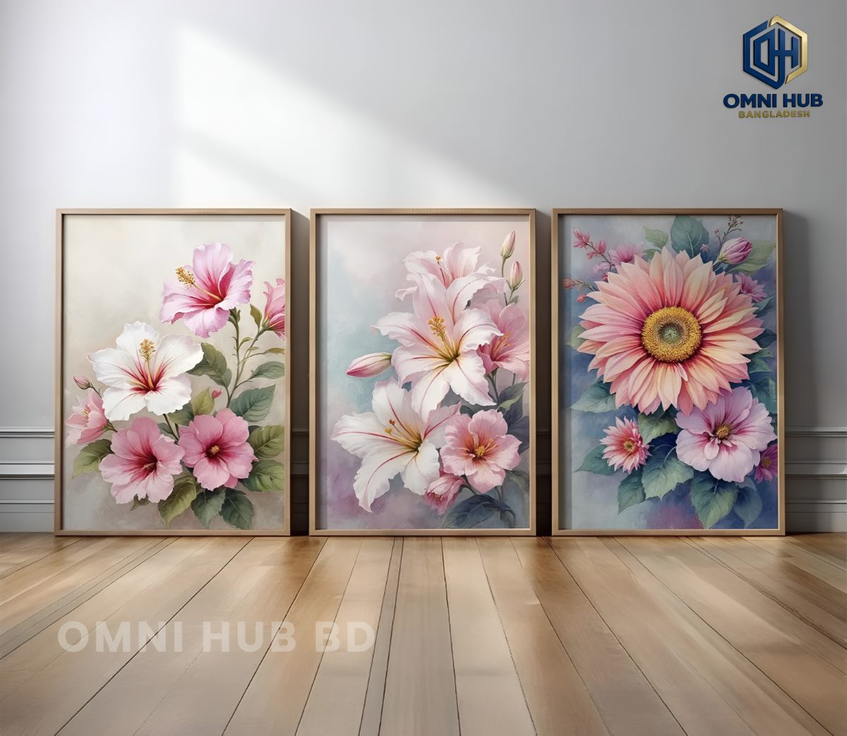 Premium Floral Wall Frame (OHB-337)