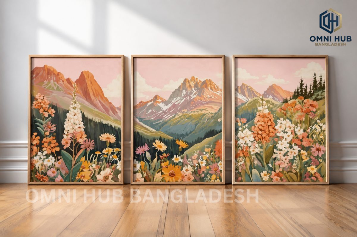 Premium Chinese-Japanese Landscape Frame (OHB-603)