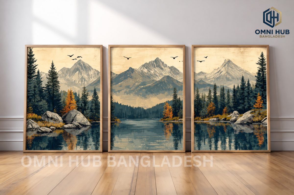 Premium Chinese-Japanese Landscape Frame (OHB-604)