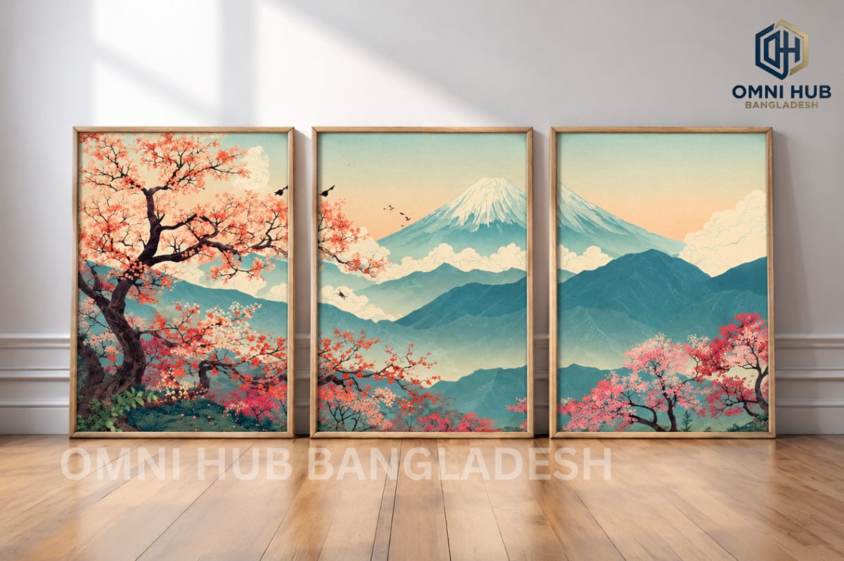 Premium Chinese-Japanese Landscape Frame (OHB-605)
