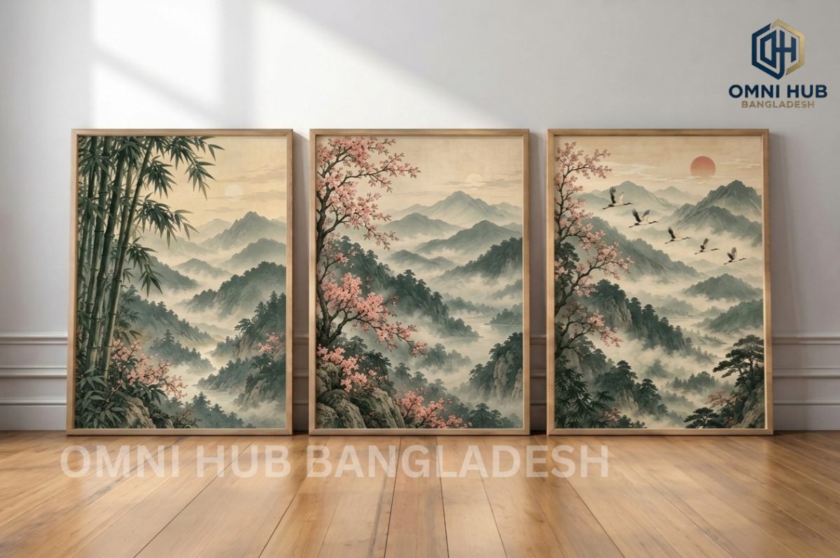 Premium Chinese-Japanese Landscape Frame (OHB-610)
