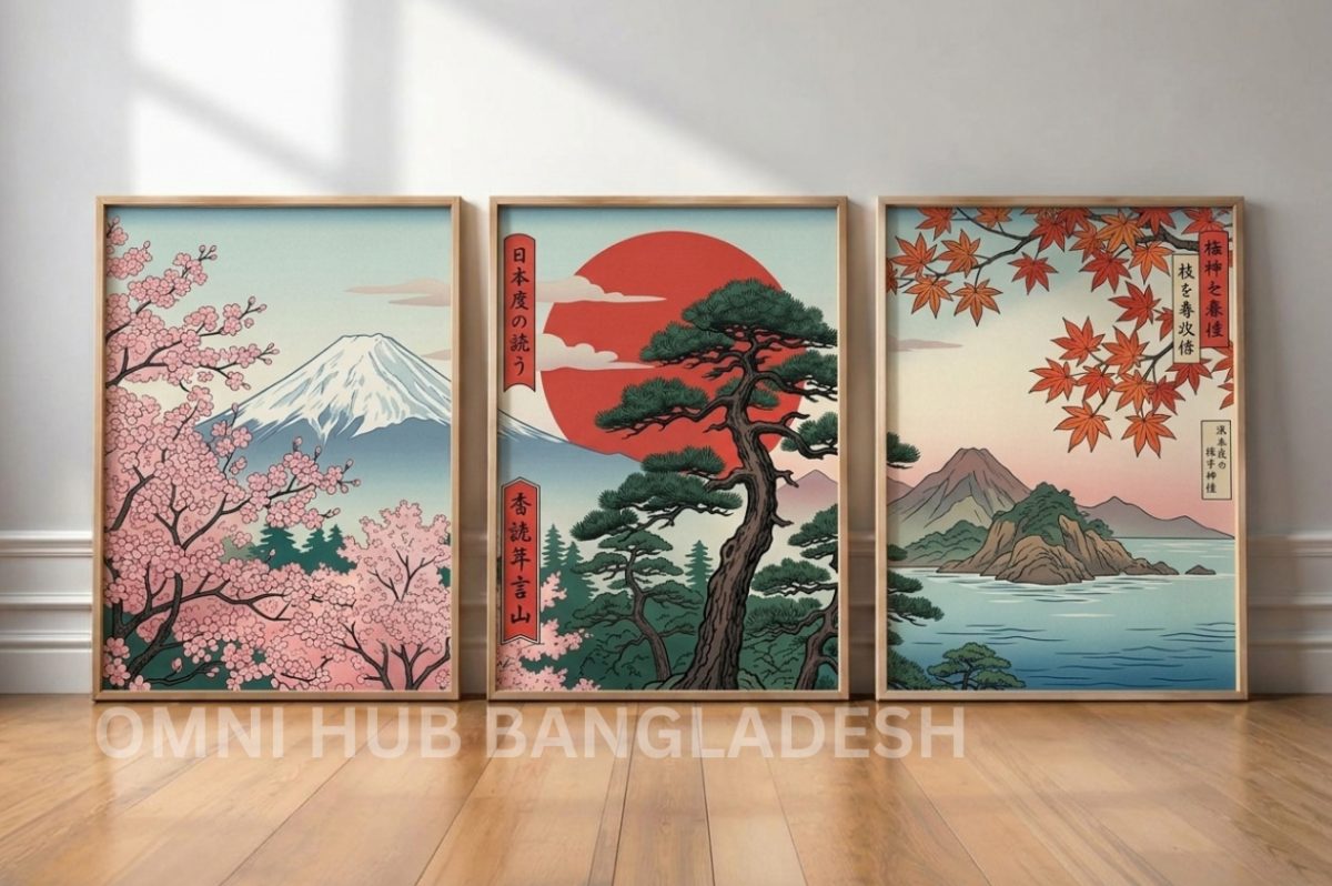 Premium Chinese-Japanese Landscape Frame (OHB-613)