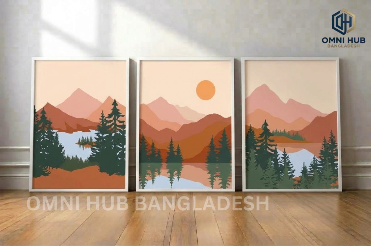 Premium Chinese-Japanese Landscape Frame (OHB-638)