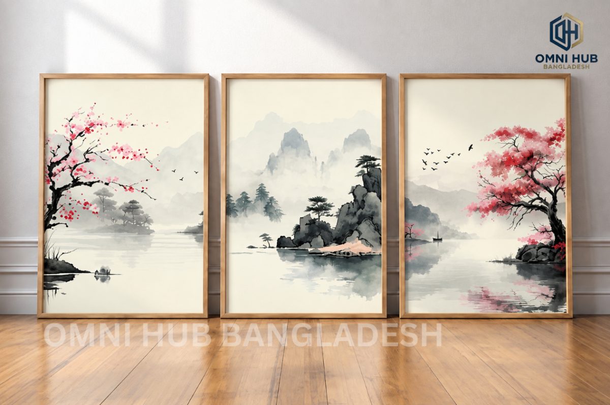 Premium Chinese-Japanese Landscape Frame (OHB-630)