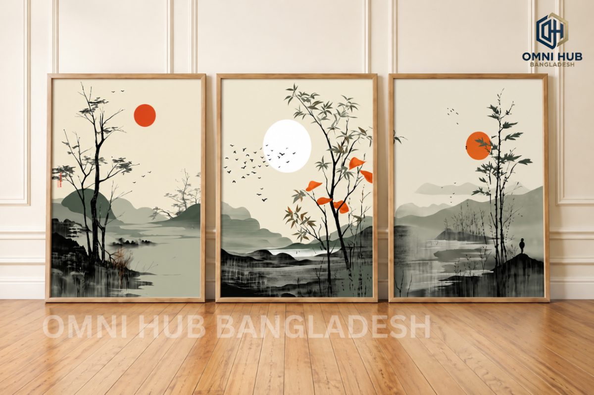 Premium Chinese-Japanese Landscape Frame (OHB-632)